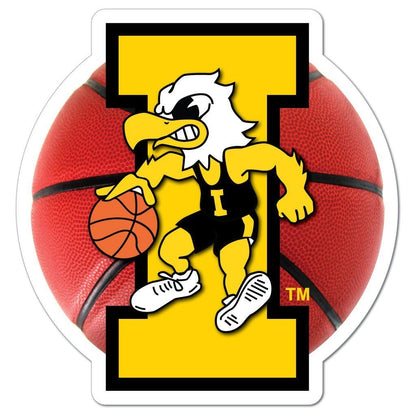 Iowa Hawkeye Herky Basketball Car Magnet - 11.5"