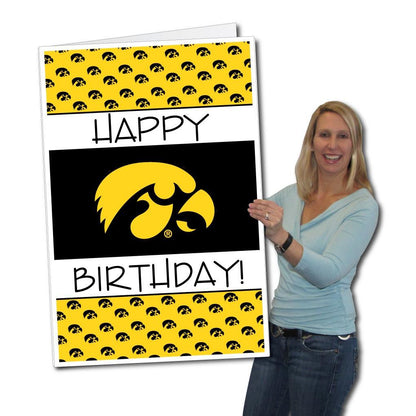 Iowa Hawkeyes 2'x3' Giant Birthday Greeting Card & Yard Sign