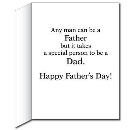 3' Tall Giant Father's Day Card with Envelope - Jeans Pocket and Note