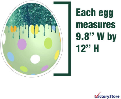 Jumbo Dripping Glitter Easter Egg Yard Cards