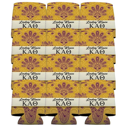 Kappa Alpha Theta Can Cooler Set of 12 - Leading Women FREE SHIPPING