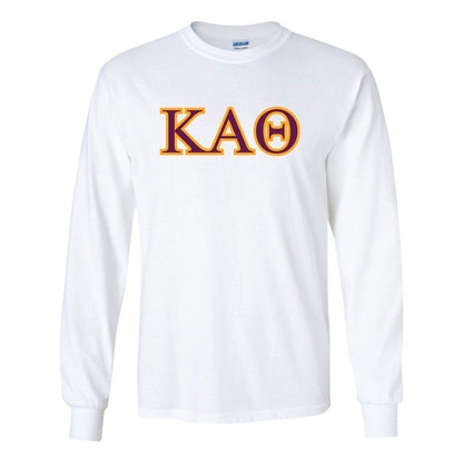 Kappa Alpha Theta Greek Letter Design Long Sleeve T-Shirt - FREE SHIPPING