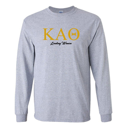 Kappa Alpha Theta "Leading Women" Long Sleeve T-shirt - FREE SHIPPING