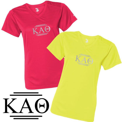 Kappa Alpha Theta Women's SafetyRunner Reflective V-neck Performance - FREE SHIPPING