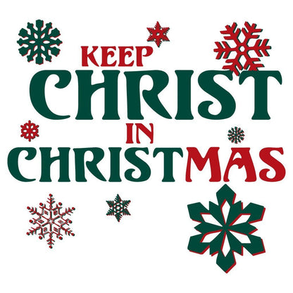 Keep Christ in Christmas Religious Christmas T-Shirt - FREE SHIPPING