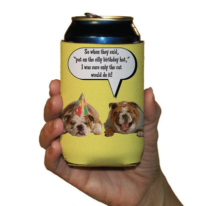 Happy Birthday Themed Can Cooler Set of 6 - FREE SHIPPING