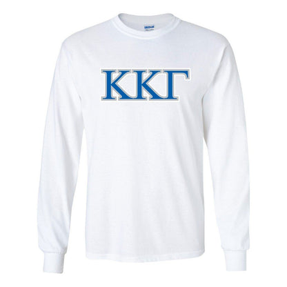 Kappa Kappa Gamma Greek Letter Design Long Sleeve T-shirt - FREE SHIPPING