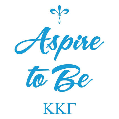 Kappa Kappa Gamma Canvas Tote Bag - Aspire to Be Design