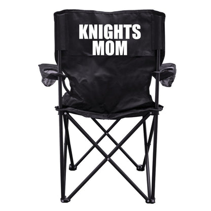 Knights Mom Black Folding Camping Chair