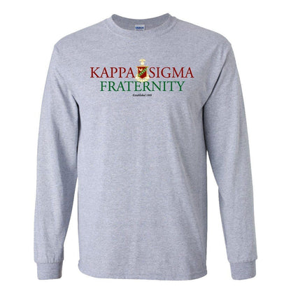 Kappa Sigma Long Sleeve T-Shirt "Kappa Sigma Fraternity" - FREE SHIPPING