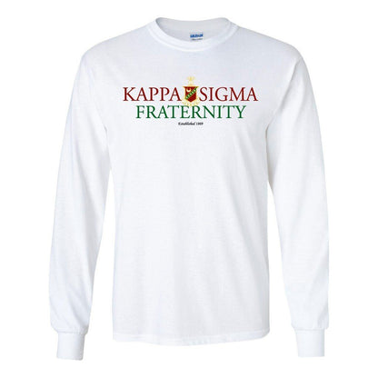 Kappa Sigma Long Sleeve T-Shirt "Kappa Sigma Fraternity" - FREE SHIPPING