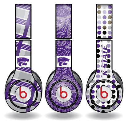 Kansas State Skins for Beat Solo HD Headphones- Set of 3 Patterns - FREE SHIPPING