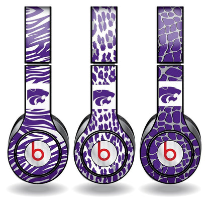 Kansas State Skins for Beats Solo HD Headphones Set of 3 Animal - FREE SHIPPING