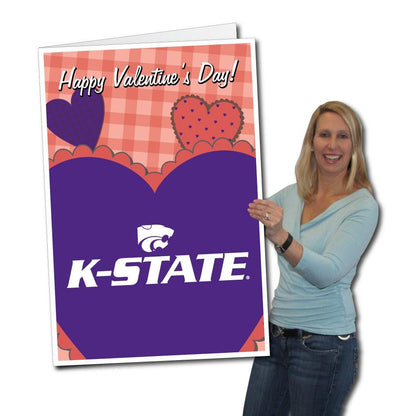 Kansas State University 2'x3' Huge Valentine's Day Card