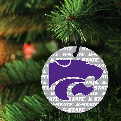 Kansas State University Ornament - Set of 3 Circle Shapes - FREE SHIPPING