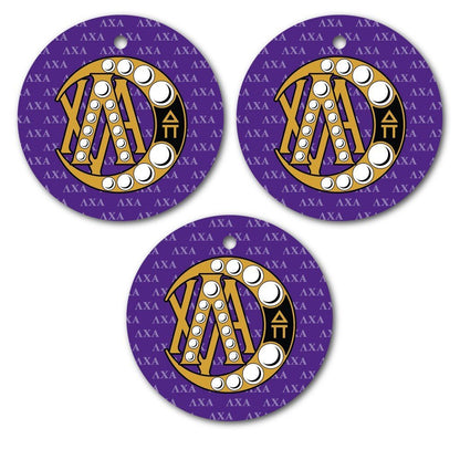 Lambda Chi Alpha Ornament - Set of 3 Circle Shapes - FREE SHIPPING