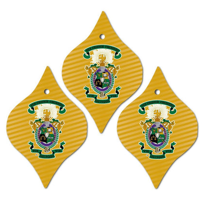 Lambda Chi Alpha Ornament - Set of 3 Tapered Shapes - FREE SHIPPING