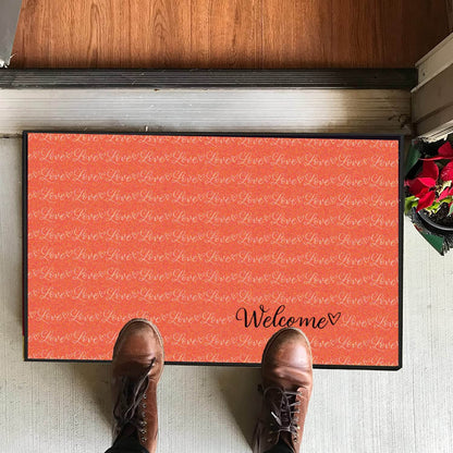 Love and Welcome Valentine Doormat - 24"x36" (20069)