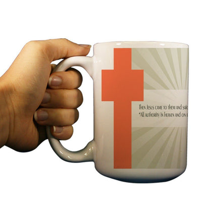 Matthew 28:18 Religious 15oz Coffee Mug