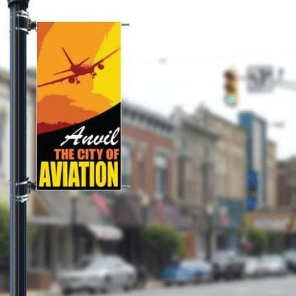 Main Street 30"x60" Pole Banner Aviation Theme FREE SHIPPING