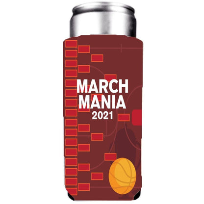 march madness slim koozie