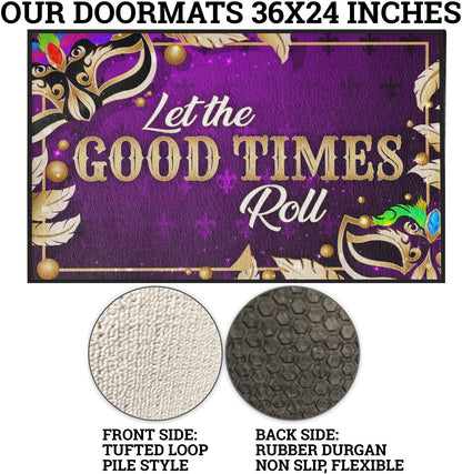 Mardi Gras Let the Good Times Roll Doormat (20070)