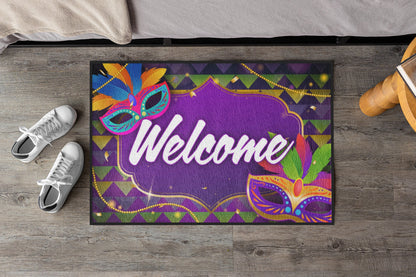 Mardi Gras Welcome Doormat (20065)