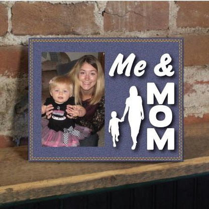 Me and Mom Denim Picture Frame