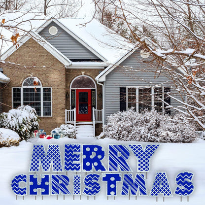 Merry Christmas Yard Card Letters