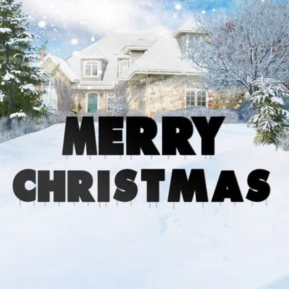 Merry Christmas Yard Card Letters