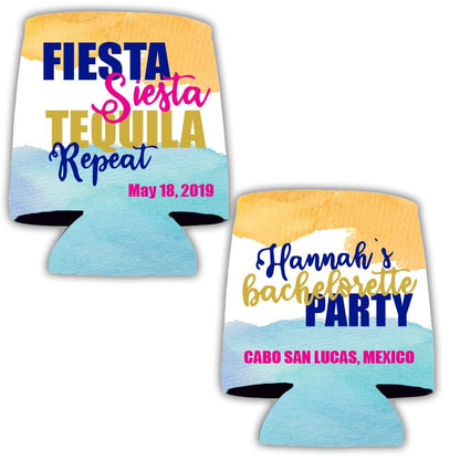 Mexico Bachelorette Party Custom Can Cooler Set