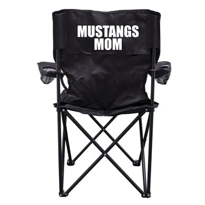 Mustangs Mom Black Folding Camping Chair