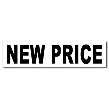 New Price Real Estate Yard Sign Rider Set - FREE SHIPPING