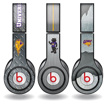 University of Northern Iowa - 3 Metal Patterns - Skins for Beats Solo HD - FREE SHIPPING