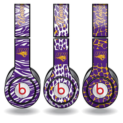 University of Northern Iowa -3 Animal Patterns - Skins for Beats Solo HD - FREE SHIPPING