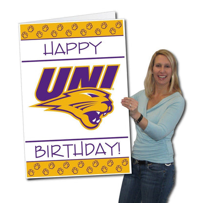 University of Northern Iowa 2'x3' Giant Birthday Greeting Card