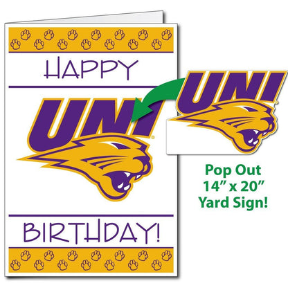 University of Northern Iowa 2'x3' Giant Birthday Greeting Card