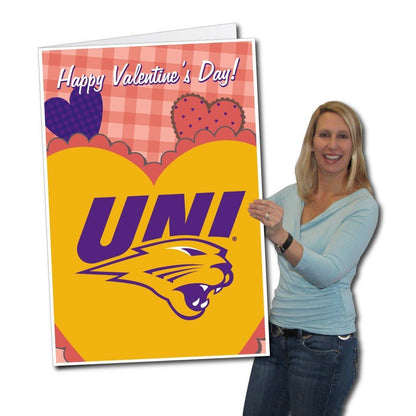 University of Northern Iowa 2'x3' Giant Valentines Greeting Card