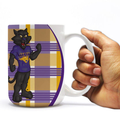 University of Northern Iowa 15oz Coffee Mug - Plaid Design