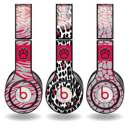 Northern Illinois University Skins for Beats Solo HD Headphone - Animal Print - FREE SHIPPING