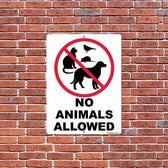 No Animals Allowed Sign or Sticker | VictoryStore – VictoryStore.com