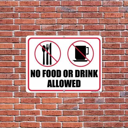 No Food or Drink Allowed Sign or Sticker - #6