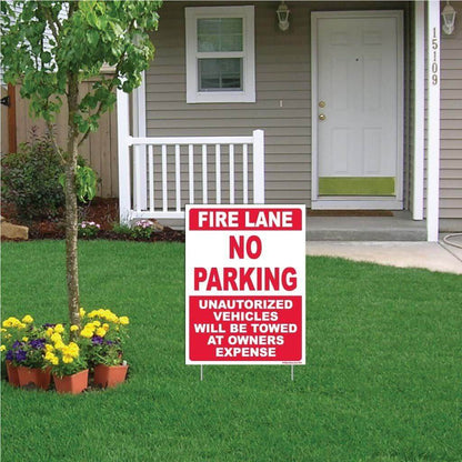 No Parking Fire Lane Sign or Sticker