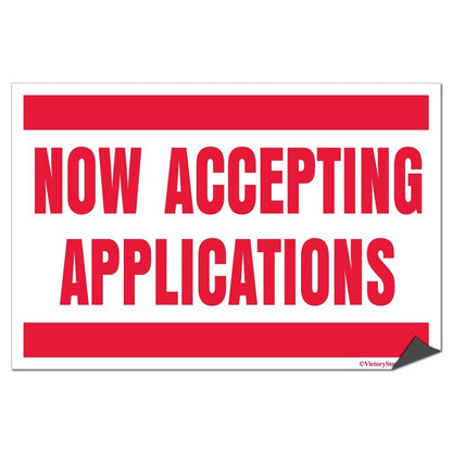 Now Accepting Applications Sign or Sticker - #4