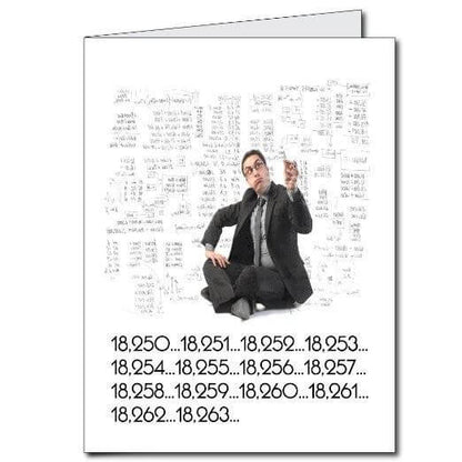 3' Stock Design Giant 50th Birthday Card w/Envelope - Office Birthday