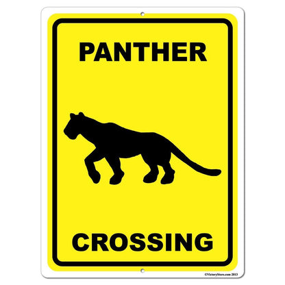 Panther Crossing Sign or Sticker