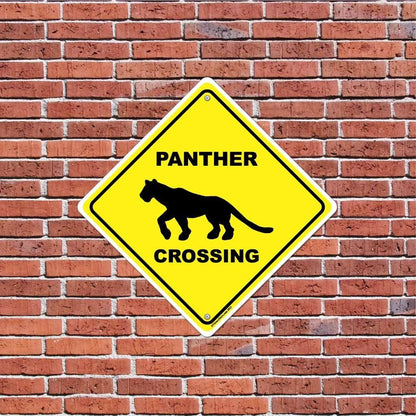 Panther Crossing Sign or Sticker