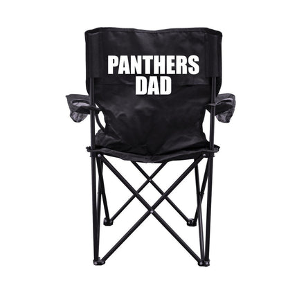 Panthers Dad Black Folding Camping Chair