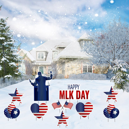 Patriotic Happy MLK Day Yard Card (19989)