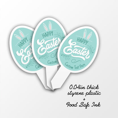 Personalized Easter Egg Cupcake Toppers